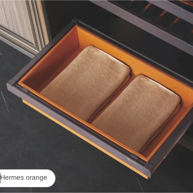 Wardrobe Pull Basket Drawer Type Push Pull Storage Basket Cabinet Underwear Rack Clothes Basket Storage Rack Hardware Accessorie image 6