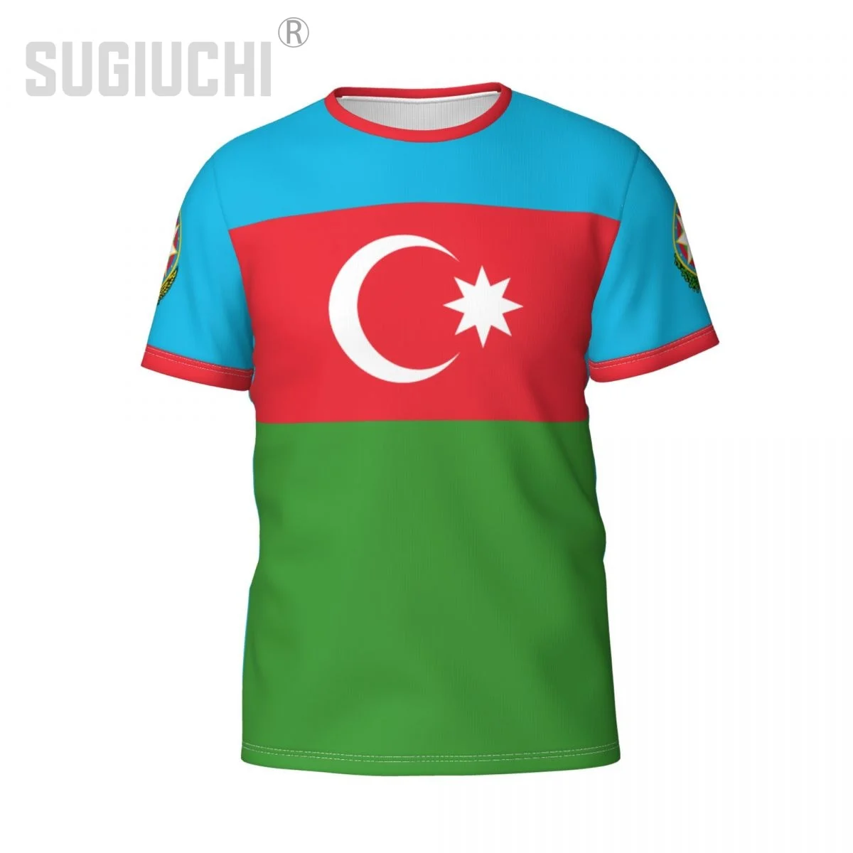 Custom Name Number Azerbaijan Flag Emblem 3D T-shirts For Men Women Tees jersey team Clothes Soccer Football Fans Gift T shirt