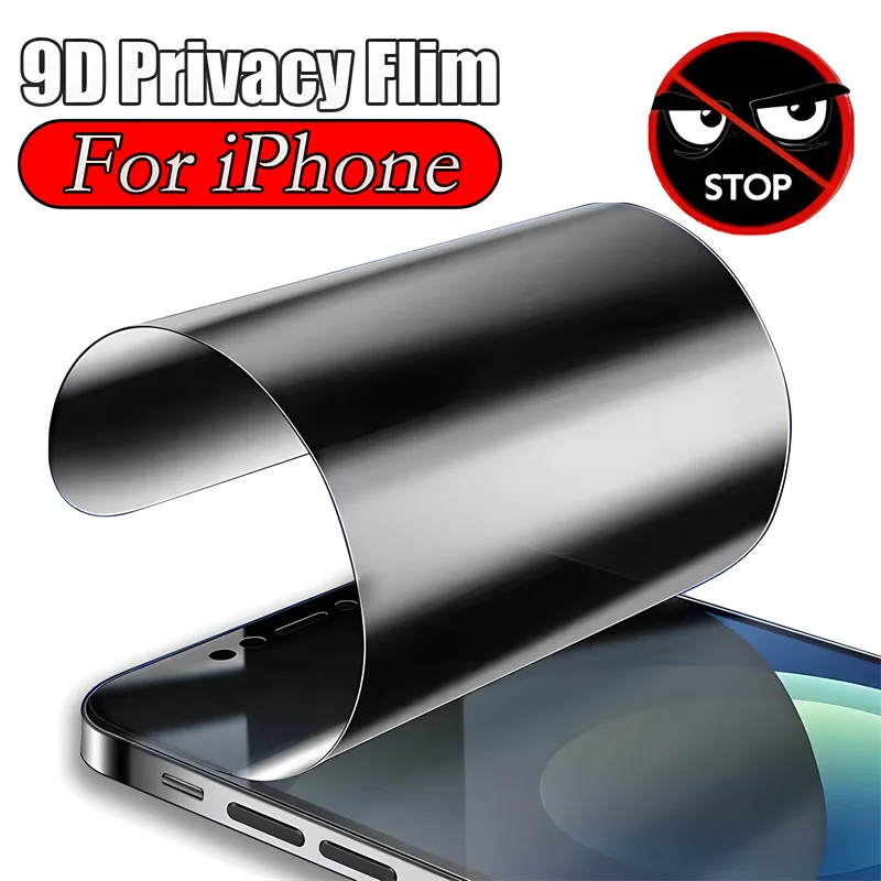 Privacy Screen Protector Ceramics Film For iPhone 15 14 Pro Max 13 12 11 8 7 Mini Plus SE 2020 X XS XR Full Cover Anti-Spy Films