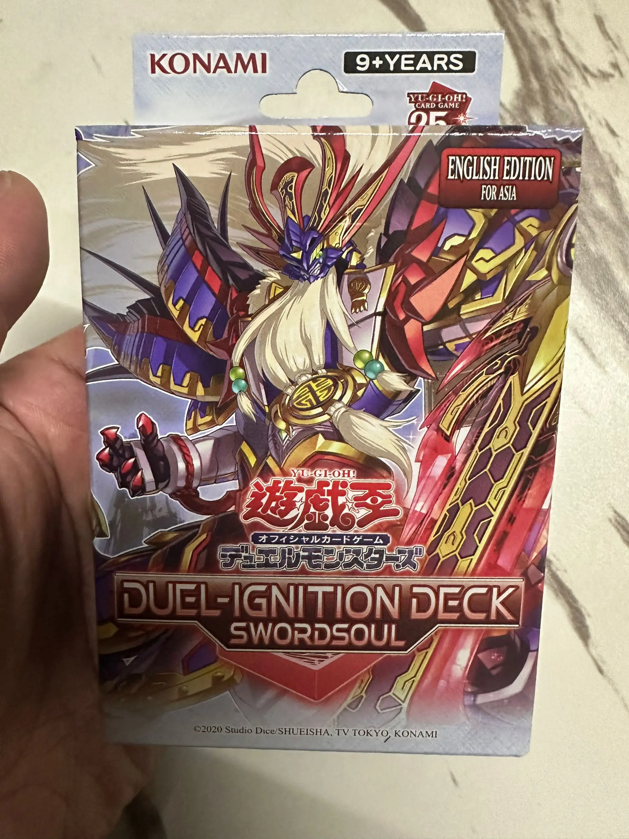 Original Yugioh Duel Monsters Duel Ignition Deck HERO Swordsoul DI02 Asian English Collection Sealed Booster Box Card Game Adult