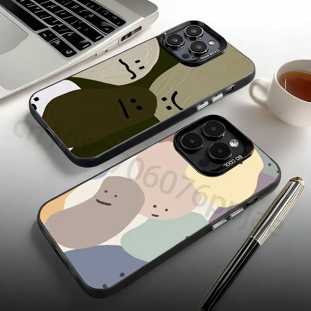 

Emotion in Abstraction Phone Case For iPhone 17,16,15,14,13,12,11,Pro,Max,Plus,Mini, Anti Fall Matte Hard Bumper