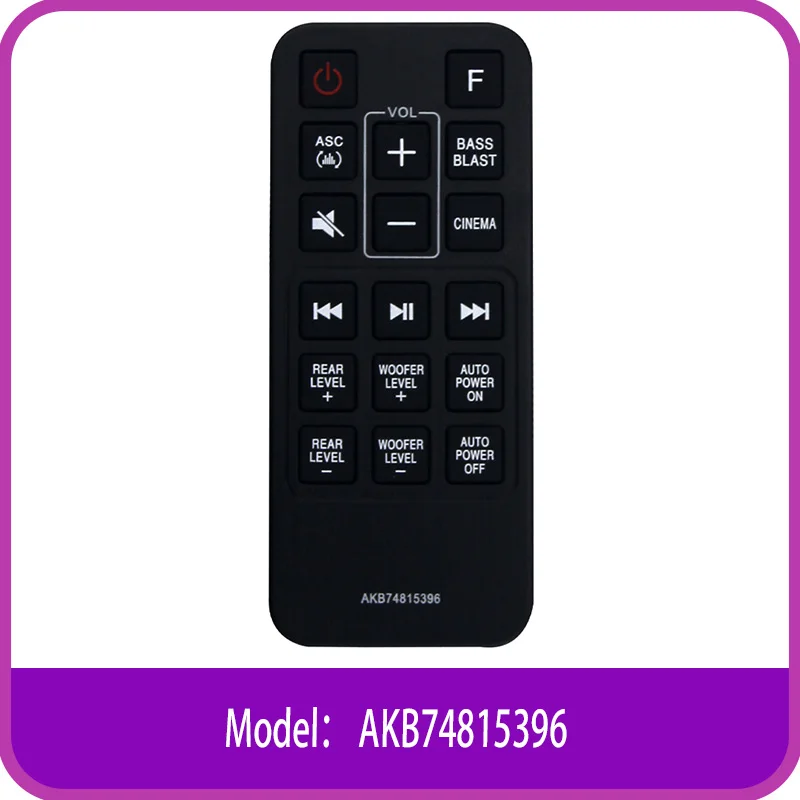 AKB74815396 Remote Control For L.G SoundBar SJ4R SJ4Y SJ4Y-S LASC58R DJ4YS SH3B SH4Y SJ3 SJ4 SK4D SPH3B-W SPJ4-S