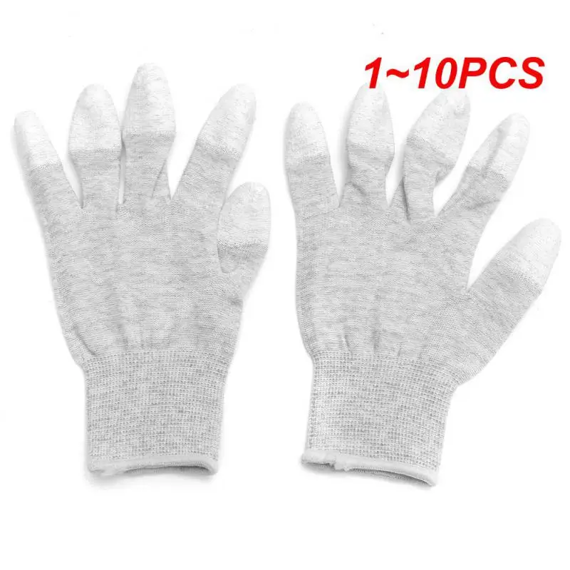 

1~10PCS Anti Static Gloves Electronic Working Gloves Household Clean Knitted Gloves Non-slip Wear-resistant Industrial