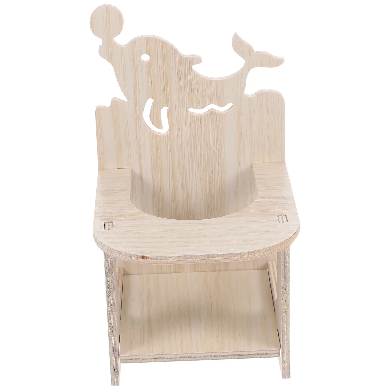 1Set Wooden Hamster Chair Handmade Small Pet Resting Dining Seat Hamster Guinea Pig Hedgehog Chinchilla Supplies Miniature