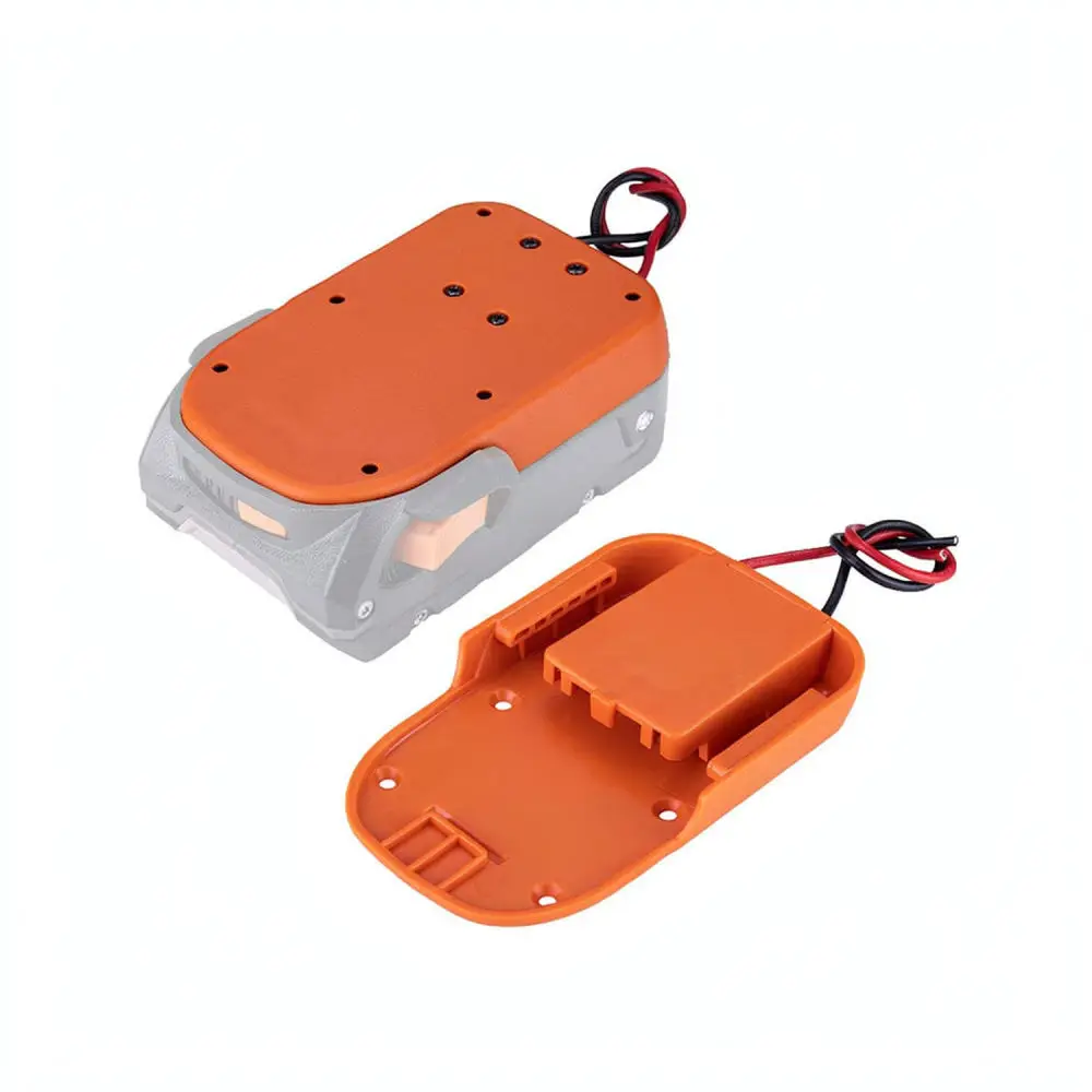 Electrical Power Output Connector For Ridgid AEG 18V Battery Adapter DIY Mount Dock Socket Supply Replacement Part