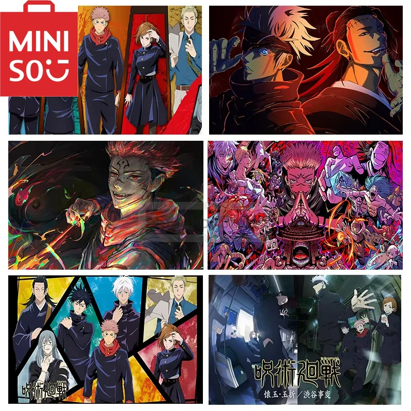 

MINISO картина маслом по номерам популярное японское аниме дзюдзюцу кайсен DIY рисунок по номерам картины по номерам домашний декор