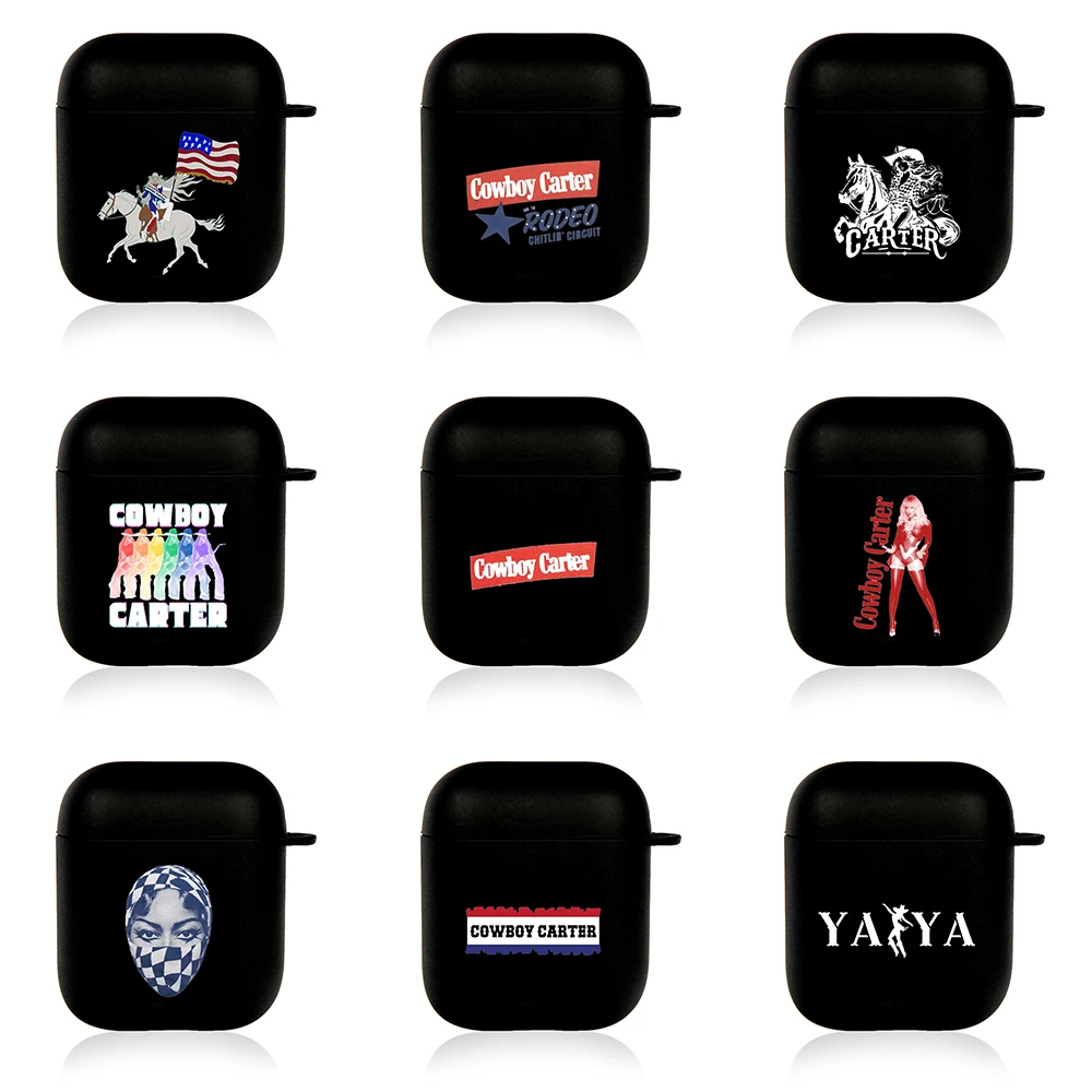 COWBOY CARTER Airpod Cases Air Pro 3 for Airpods Pro 2 3rd Pods Gen Cowgirl Airpord Cover Retro Music Simple Line Art Case