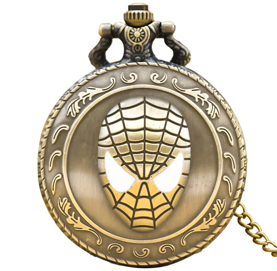 

Retro Spider Pocket Watch, Anime Quartz Pendant Watch for Men and Women Fashion Accessories Children's Holiday Gifts
