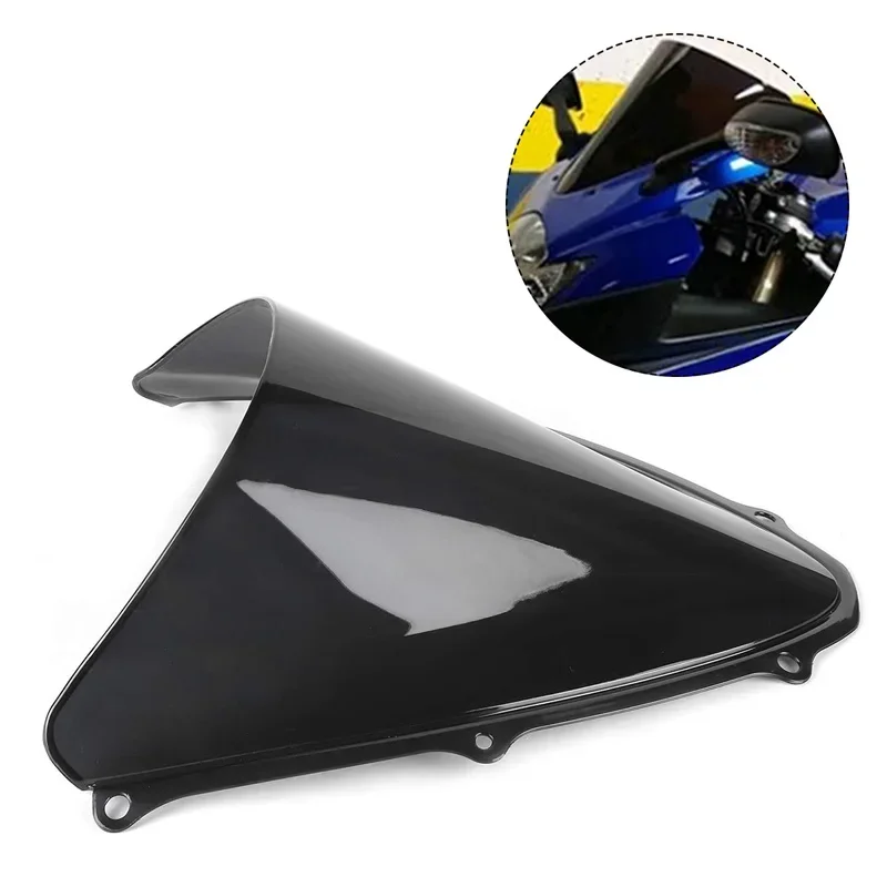 

Черный/прозрачный лобовое стекло мотоцикла, дефлектор ветрового стекла для Suzuki GSXR600 GSXR750 K6 K7 2006-2007, ветровое стекло мотоцикла