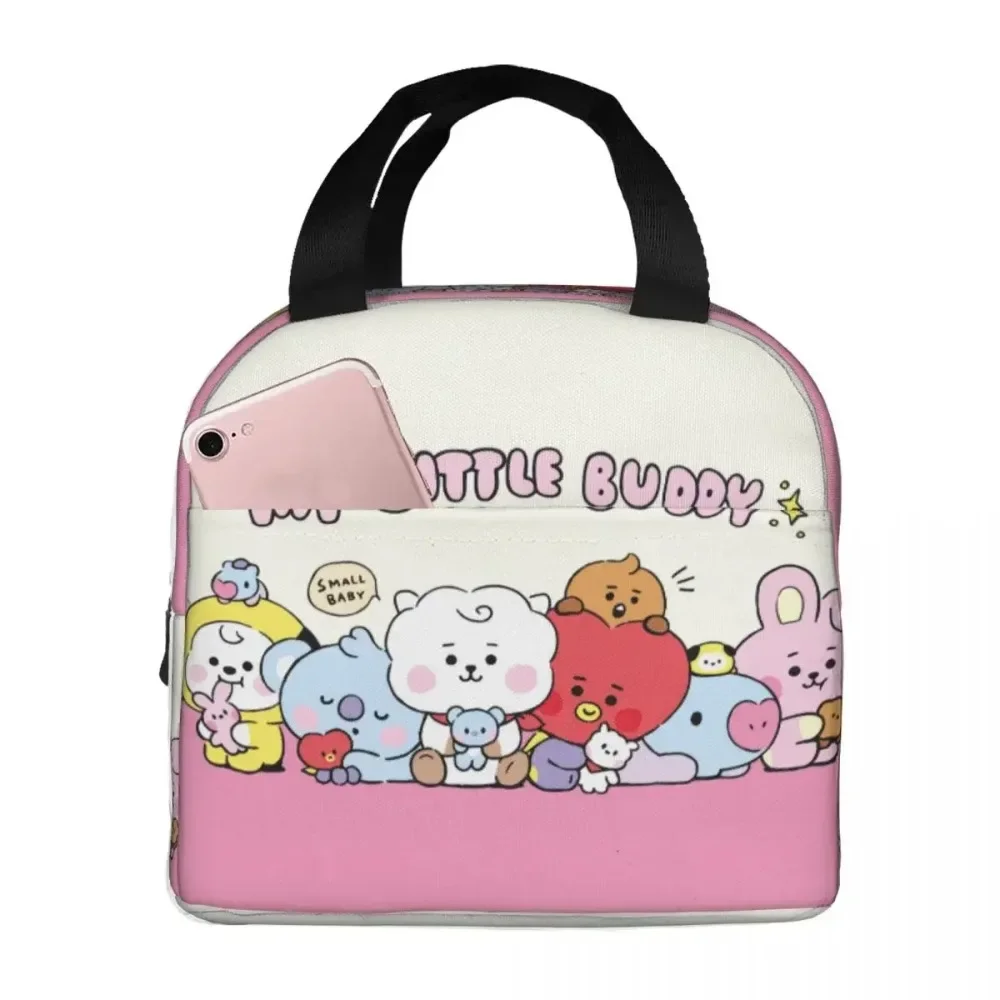 

Insulated Lunch Bags High Capacity Cute Cartoon Lunch Container Thermal Bag Tote Beach Picnic Girl Boy