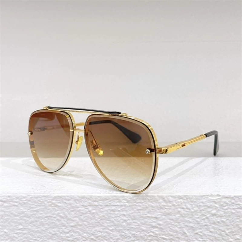 DILTA MACH EIGHT Fashion Female Sunglasses Men Women UV400 Outdoor Pilot Double Bridge Metal Alloy lunette soleil femme