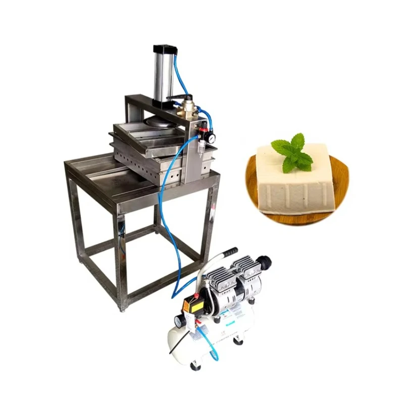 

Commercial small automatic pneumatic press tofu cheese press