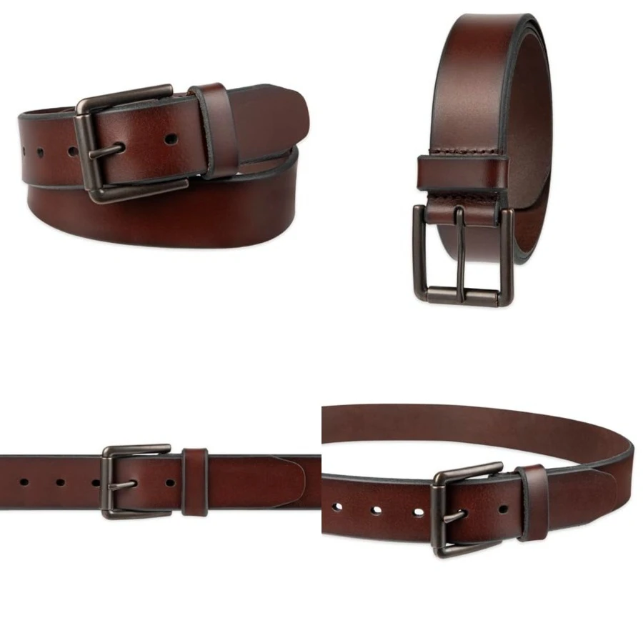

Men's Leather Casual Belt, Everyday Style (Regular and Big & Tall Sizing) 38