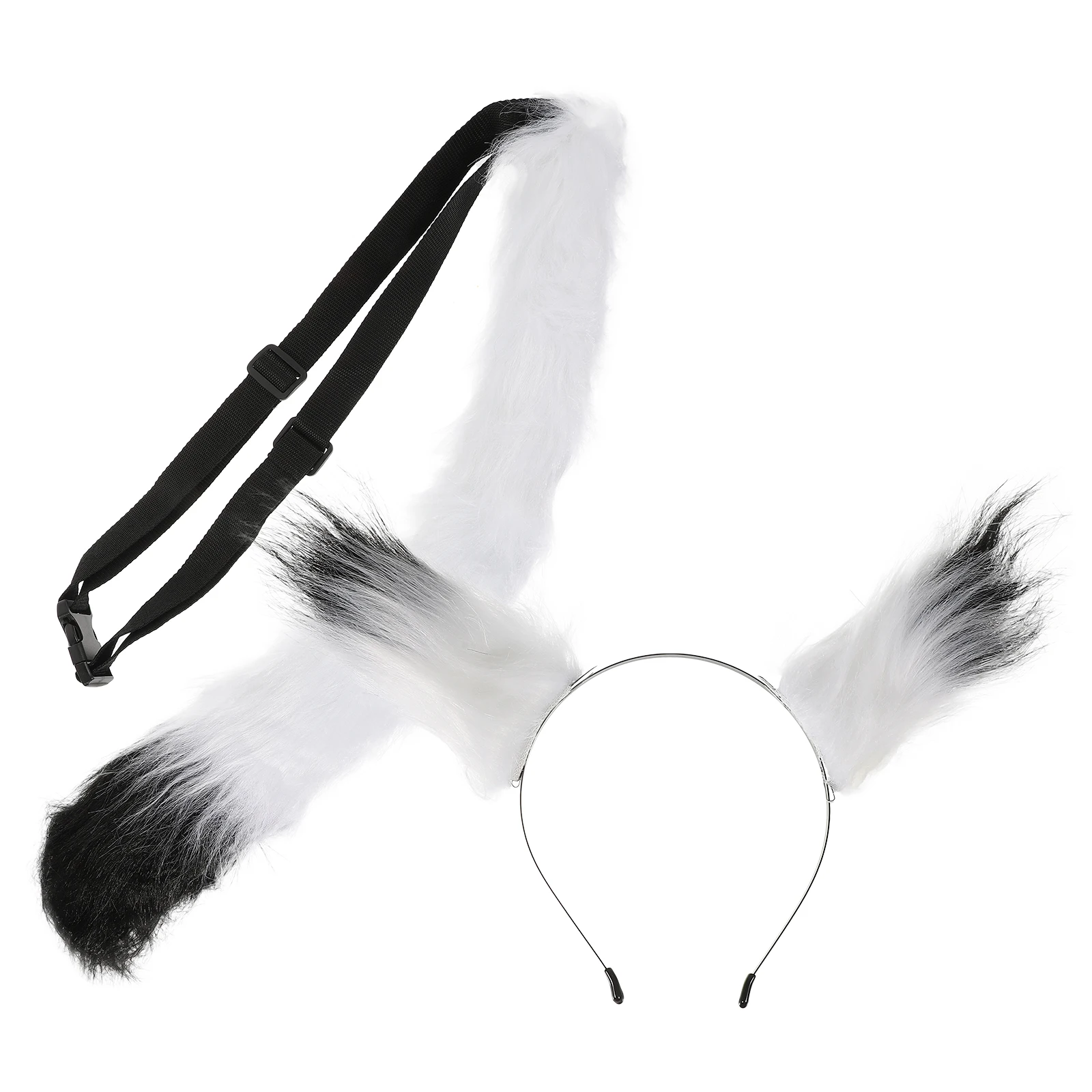 

Fox Ear Tail Set Artificial Animal Tails Costume Accessories Halloween Cosplay Supplies Furry Fox Ears Headband Festival