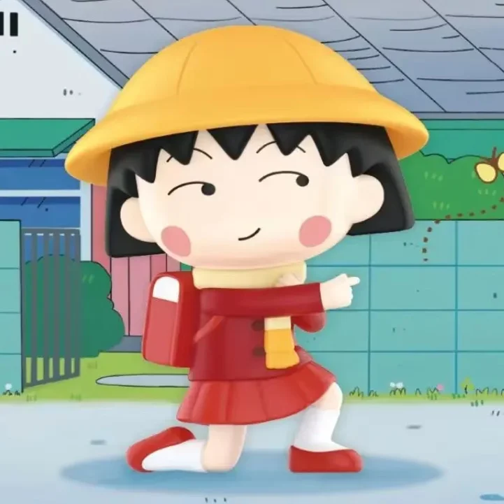 

POP MART Chibi Maruko-chan's Quirky Adventures Series фигурки 1 шт./9 шт. слепая коробка сумка для догадок украшение для рабочего стола милая модель подарок