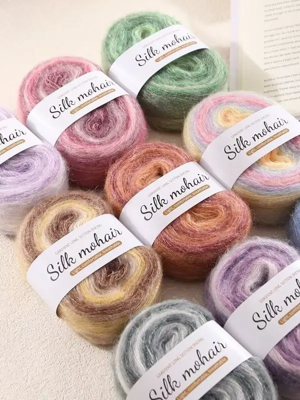 Aduated Color Silk …