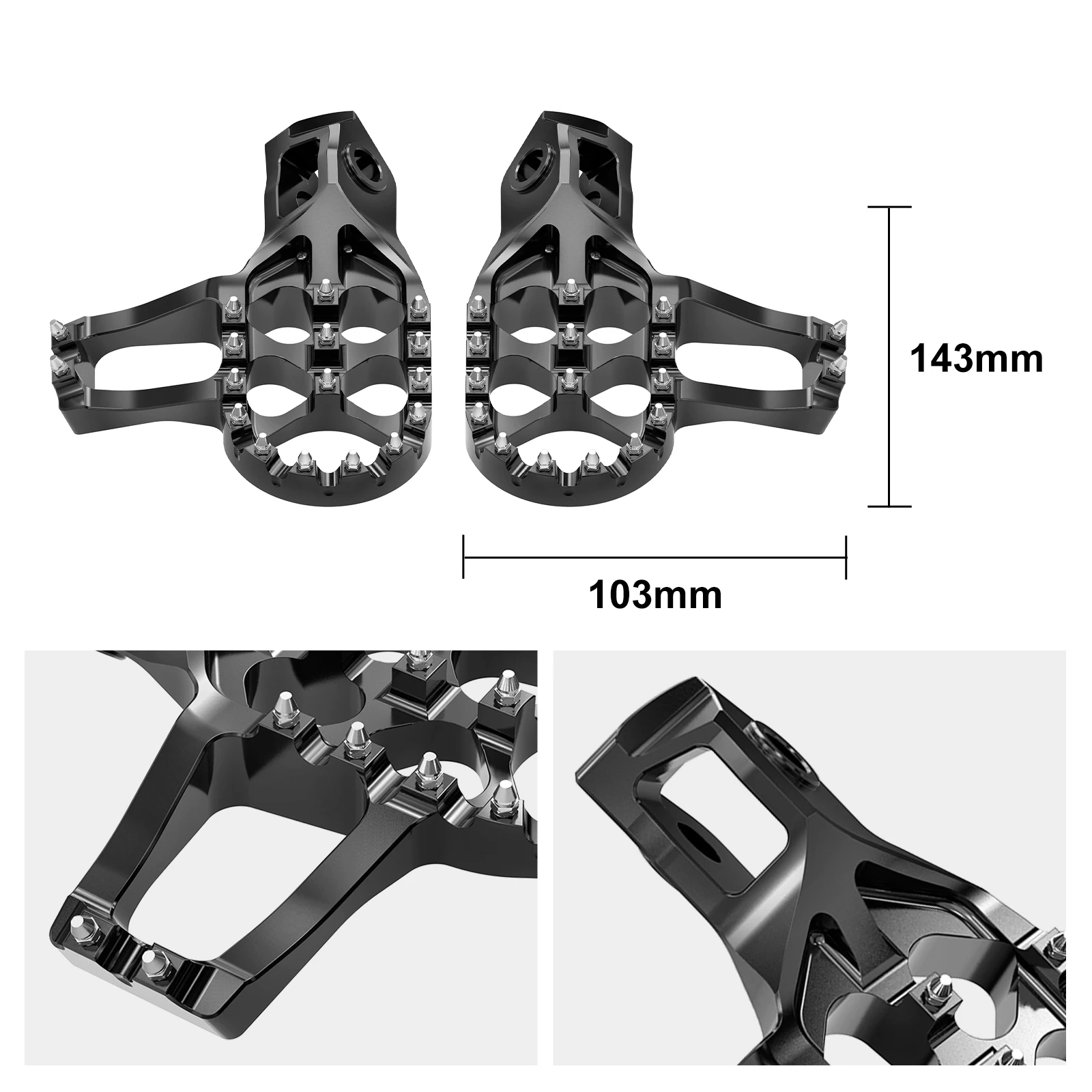 

For 2025 2024 KTM EXC 300 EXC-F 450 SX-F XC-W 250 SX 125 Air EXT Foot Pegs Extended Footrest For Husqvarna TE FE TX GASGAS EC EX