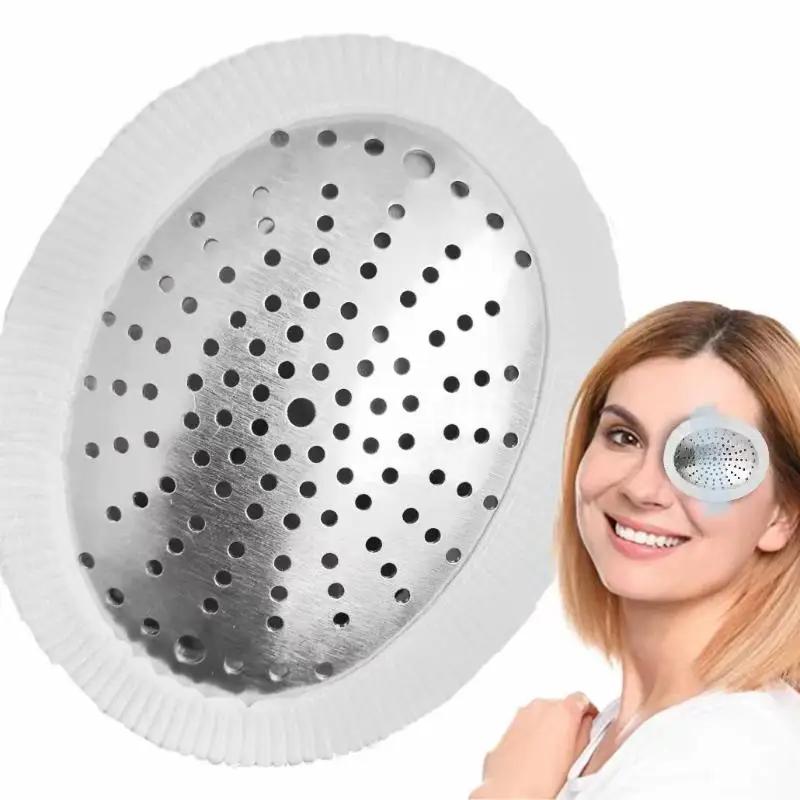 

Алюминиевая маска для глаз алоэ для первой помощи, тактическая медицинская офтальмологическая защита глаз с отверстиями для травм послеоперационных глаз, экстренная помощь