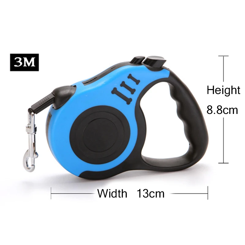 Fashion Puppy Dog Leash with Retractable Automatic for Small Dogs Chihuahua Yorkshire 3/5M Nylon Pet Leashes for Walking Running