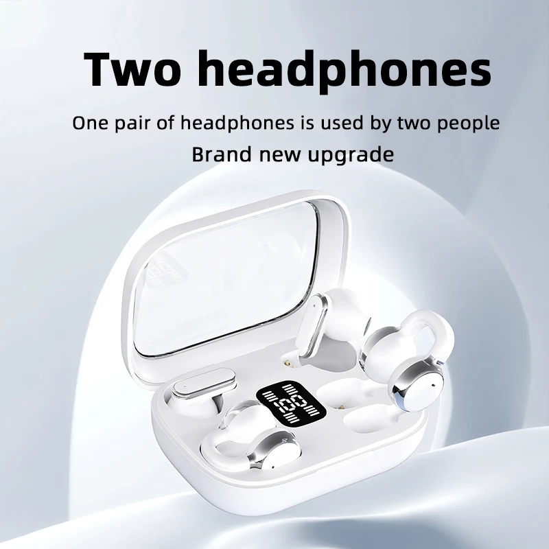 Dois pares de fones de ouvido sem fio bluetooth 5,4 jogos sono 2-en-1 fones de ouvido mini ultra pequeños com cancelamento de ru