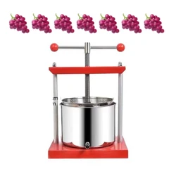 Grape pressing Extractor 2/3L Stainless Steel Household Manual Squeezer Fruit Grape Wine making Pressing Kitchen Machine