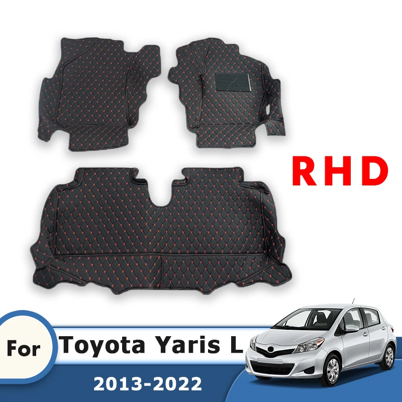 

Автомобильные коврики RHD на заказ для Toyota Yaris L Hatchback 2022 2021 2020 2019 2018 2017 2016 2015 2014 2013 Ковры Автомобильные аксессуары