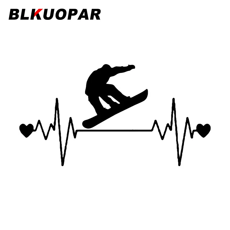 

BLKUOPAR лыжи Heartbeat Curve автомобильные наклейки фургон аниме виниловая креативная наклейка солнцезащитный крем устойчивый к царапинам шлем караван автомобильная этикетка