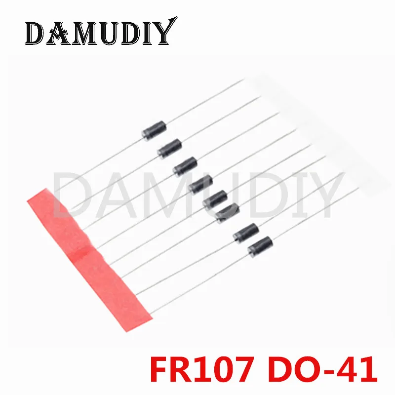 100pcs FR107 1A 1000V DO-41 Fast Recovery Rectifier Diode