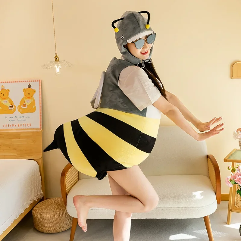 Little bee doll clothing oversized children's wearable funny doll plush turtle shell sleeping bag throw pillow