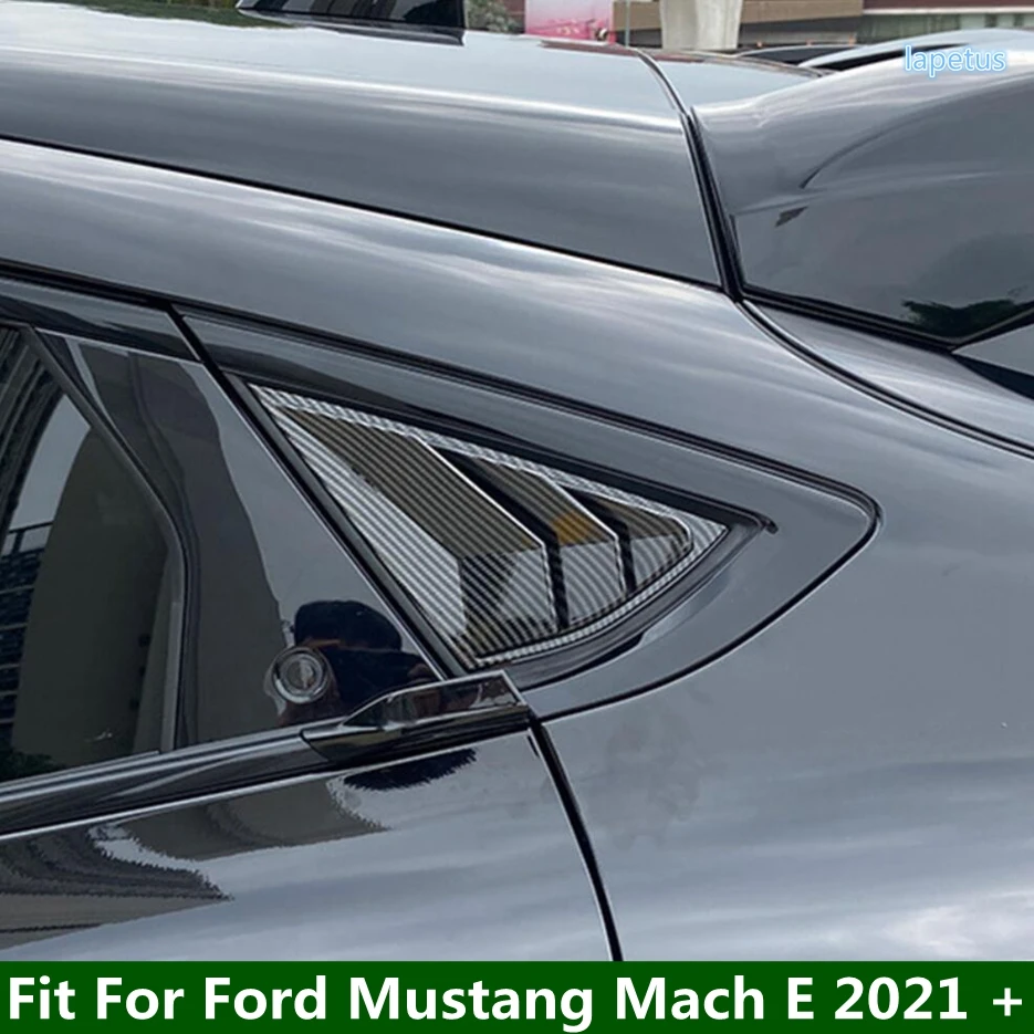 

Car Rear Window Triangle Scoop Louver Shutter Side Vent Decoration Cover Trim Fit For Ford Mustang Mach E 2021 2022 Accessories