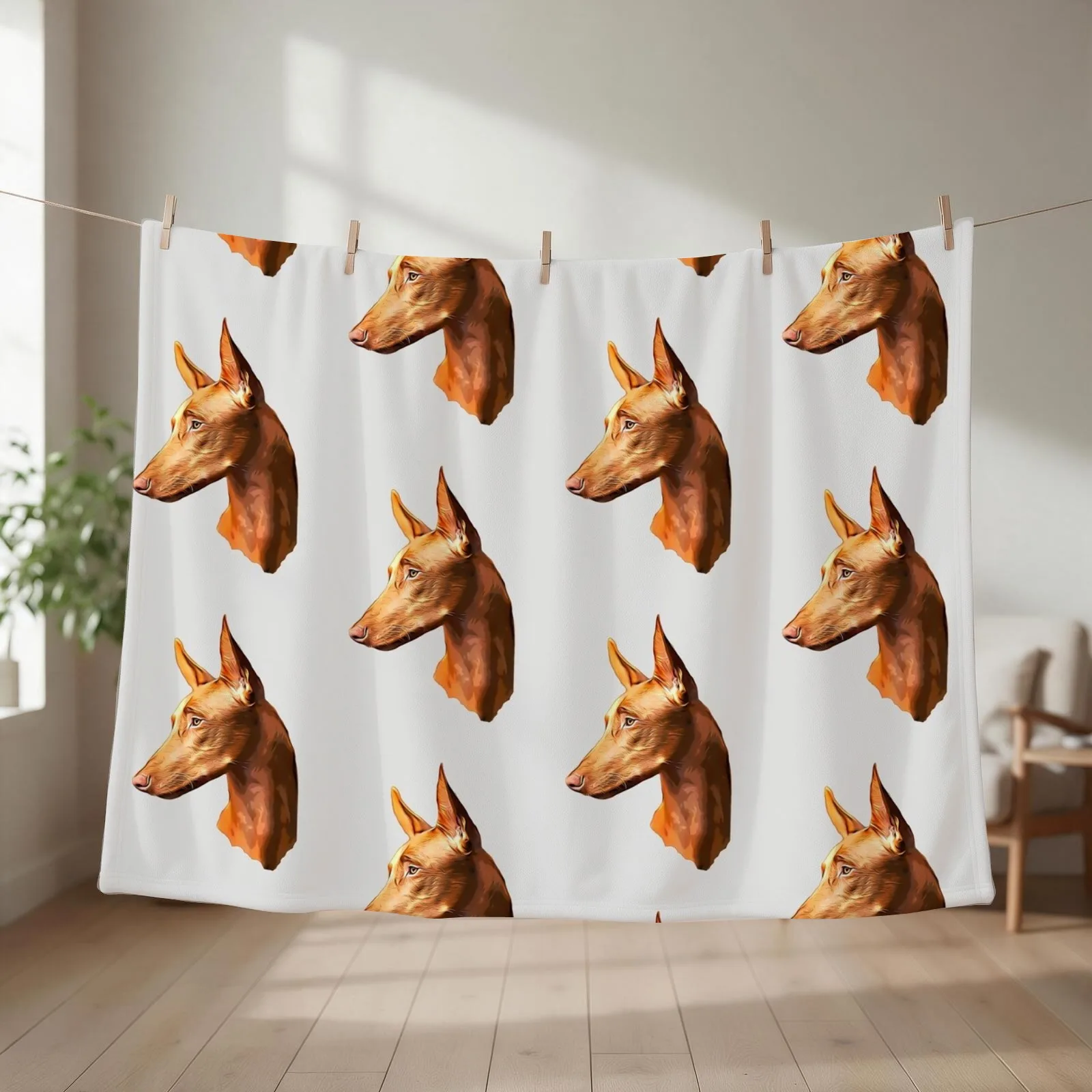 Pharaoh Hound Throw Blanket couch cozy soft plush fuzzy picnic outdoor blanket