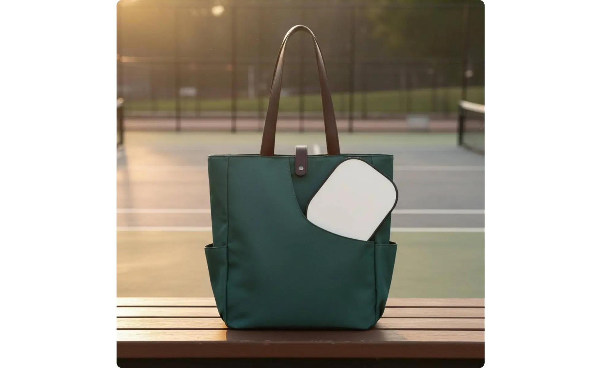 Pickleball Paddle Tote Multiple Pockets Tennis Tote Bag Tennis Racket Storage Bag Strong Protection Sports Gear for Travel
