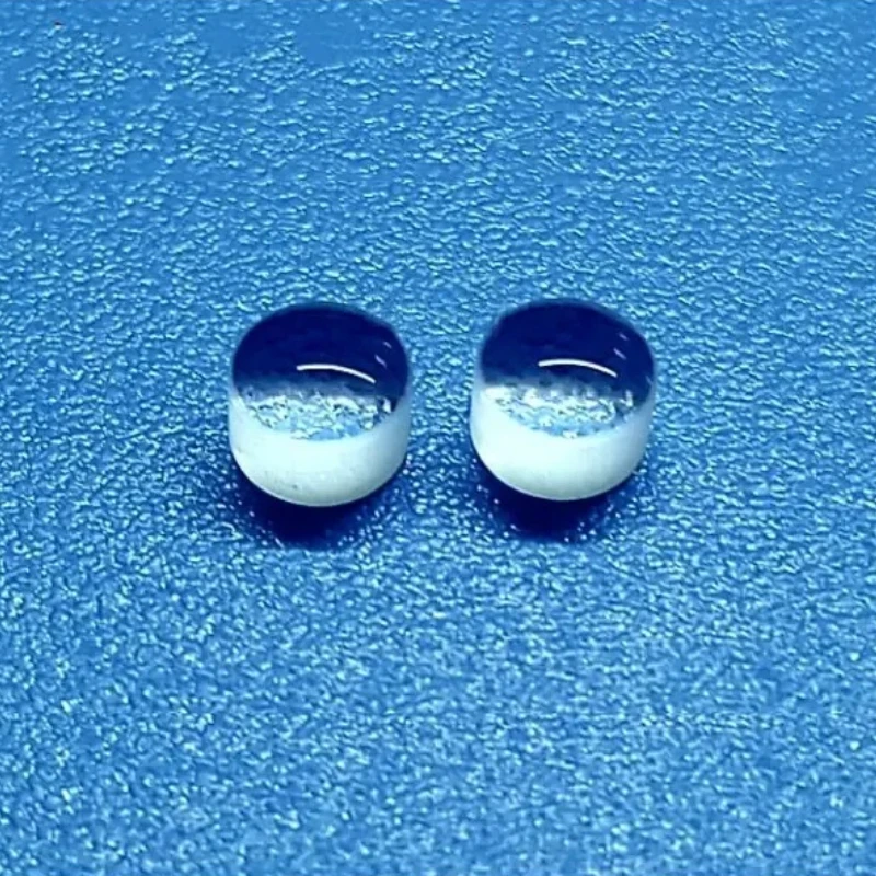2 peças de Lentes de Foco Asféricas Plano Convexas de 4.7mm, Distância Focal de 6.2mm, Lentes de Vidro Óptico D-ZK2N para Escaneamento a Laser