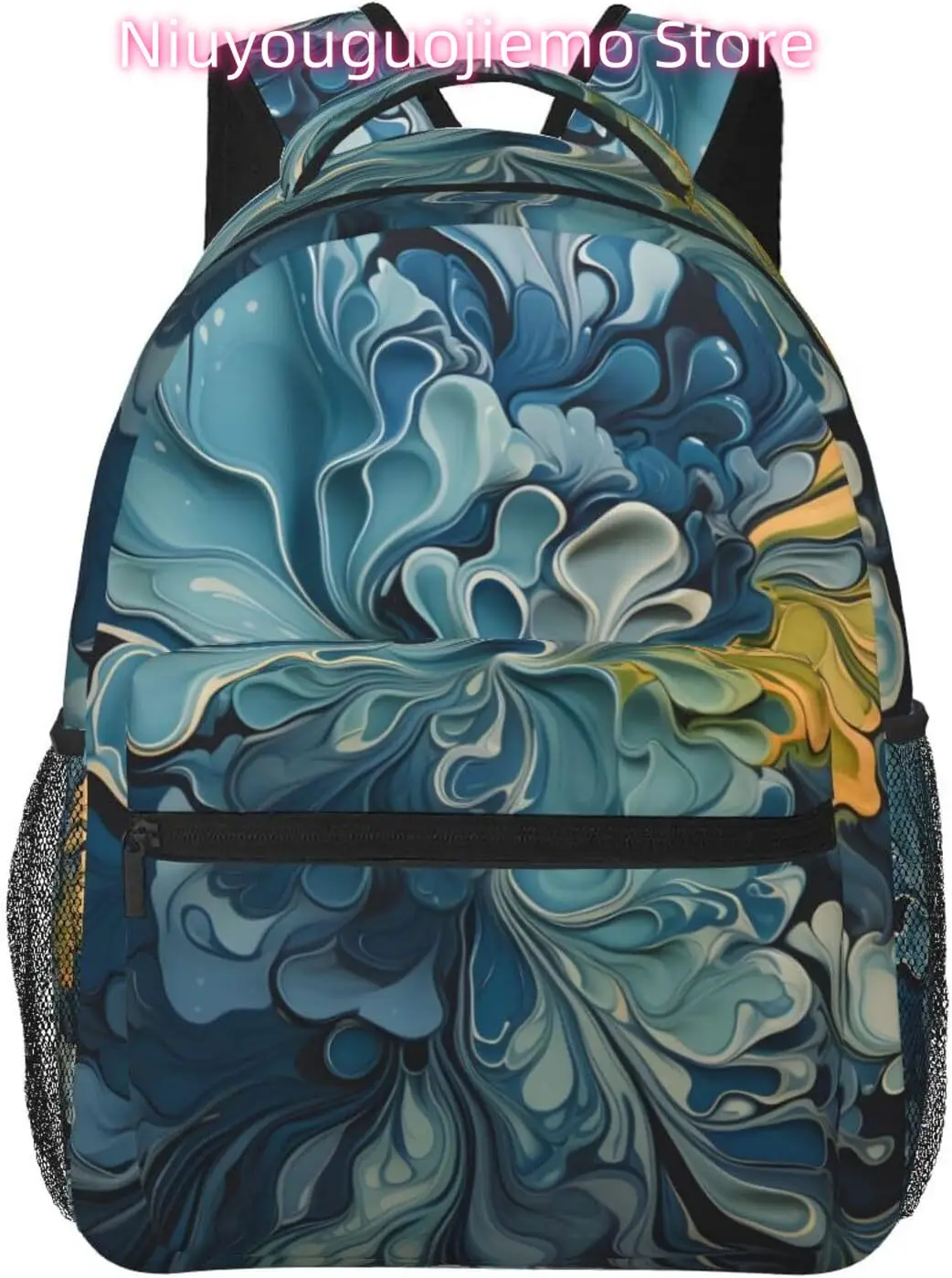 

laptop bag back to school Vintage Watercolor Pattern Lightweight Laptop Backpack Lightweight Multipurpose Travel Casual Daypack