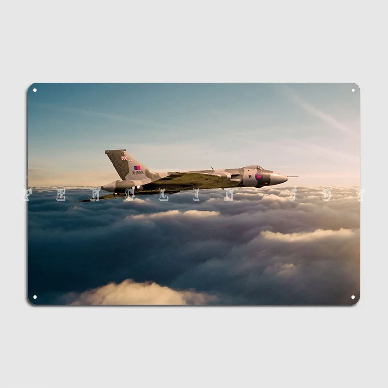 The Legendary Avro Vulcan Bomber Xh558 Metal Sign Cinema Kitchen Wall Vintage Wall Decor Tin Sign Posters