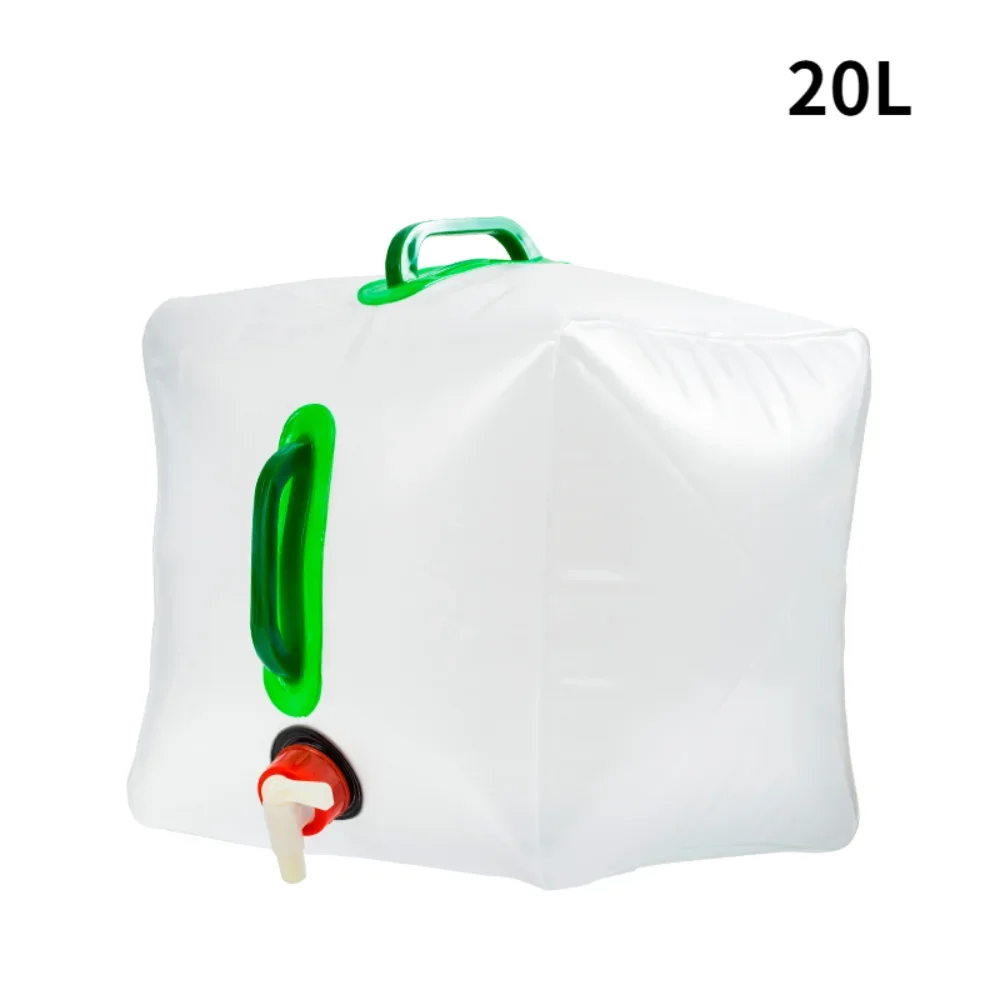 Outdoor 10L/20L Folding Water Bag Large Capacity Portable Water Container Kettle Plastic Bucket Camping Equipment Supplies