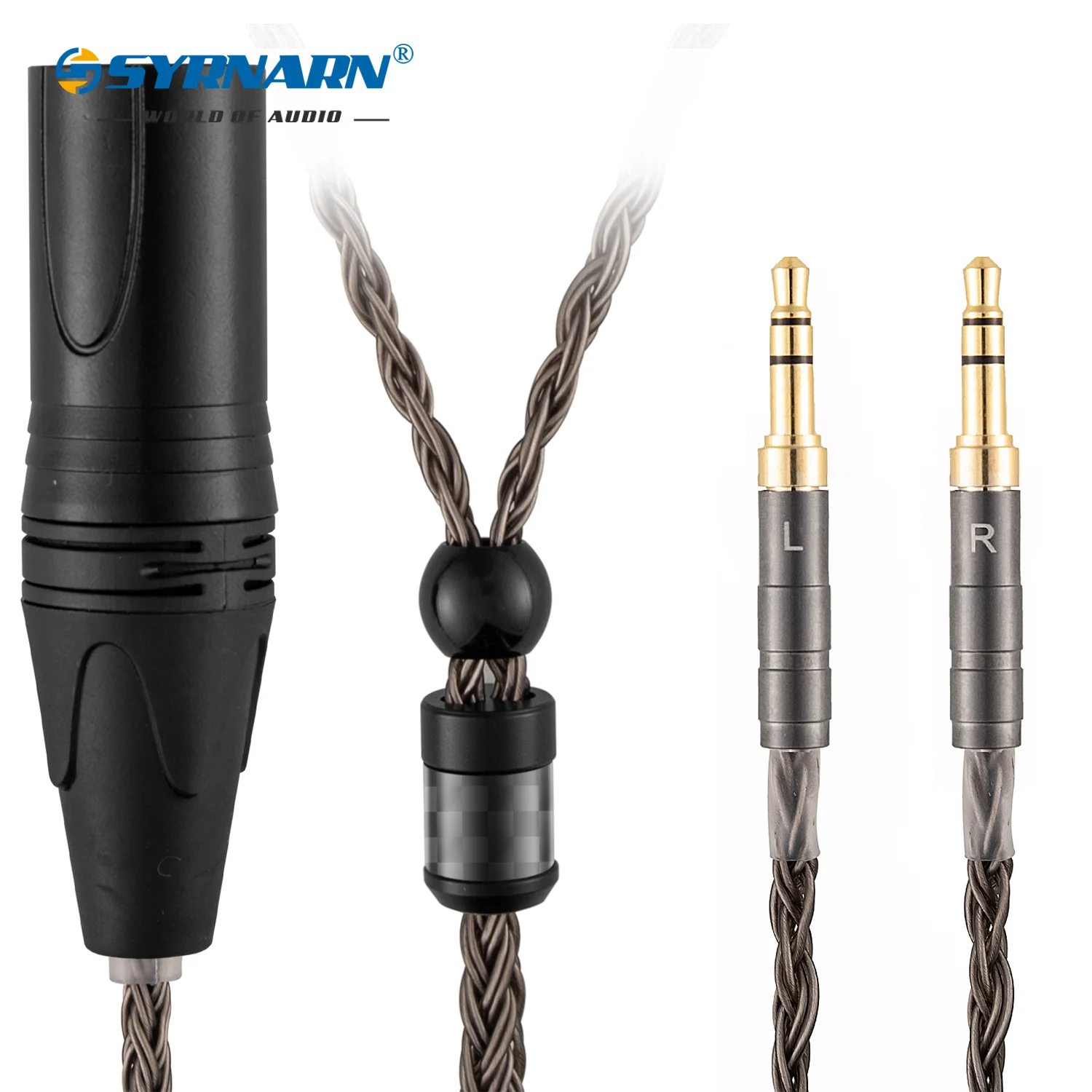 Imagem -03 - Syrnarn Balanced Xlr Headphone Cabo de Atualização para Hifiman Sundara Susvara Ananda Arya He4xx D7200 D9200 D5200 16 Núcleo 2.5 4.4