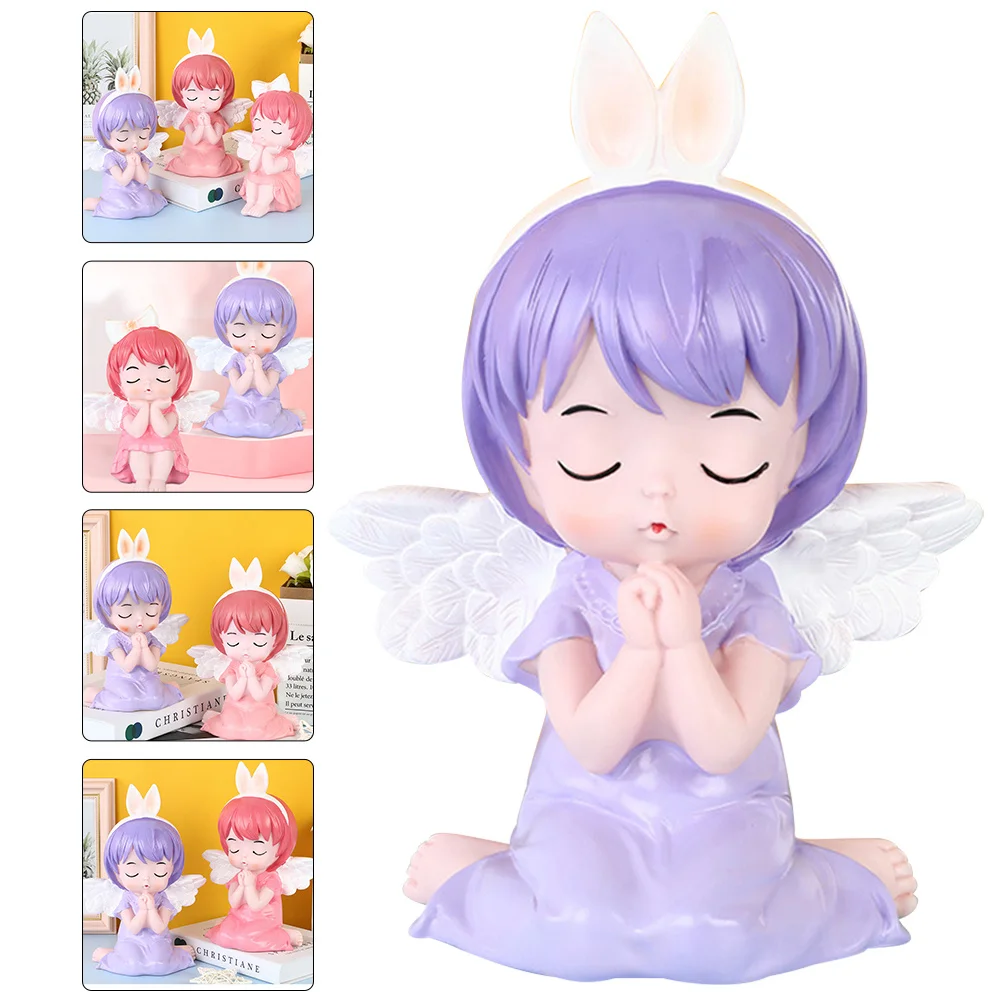 

Cartoon Piggy Bank Angel Coin Bank Decorative Money Saving Box for Birthday Gift Adorable Piggy Banks