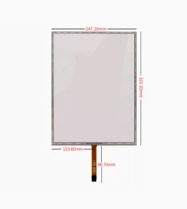 247*322 new 15.1 inch five wire resistive touch screen collection register ordering machine screen glass screen