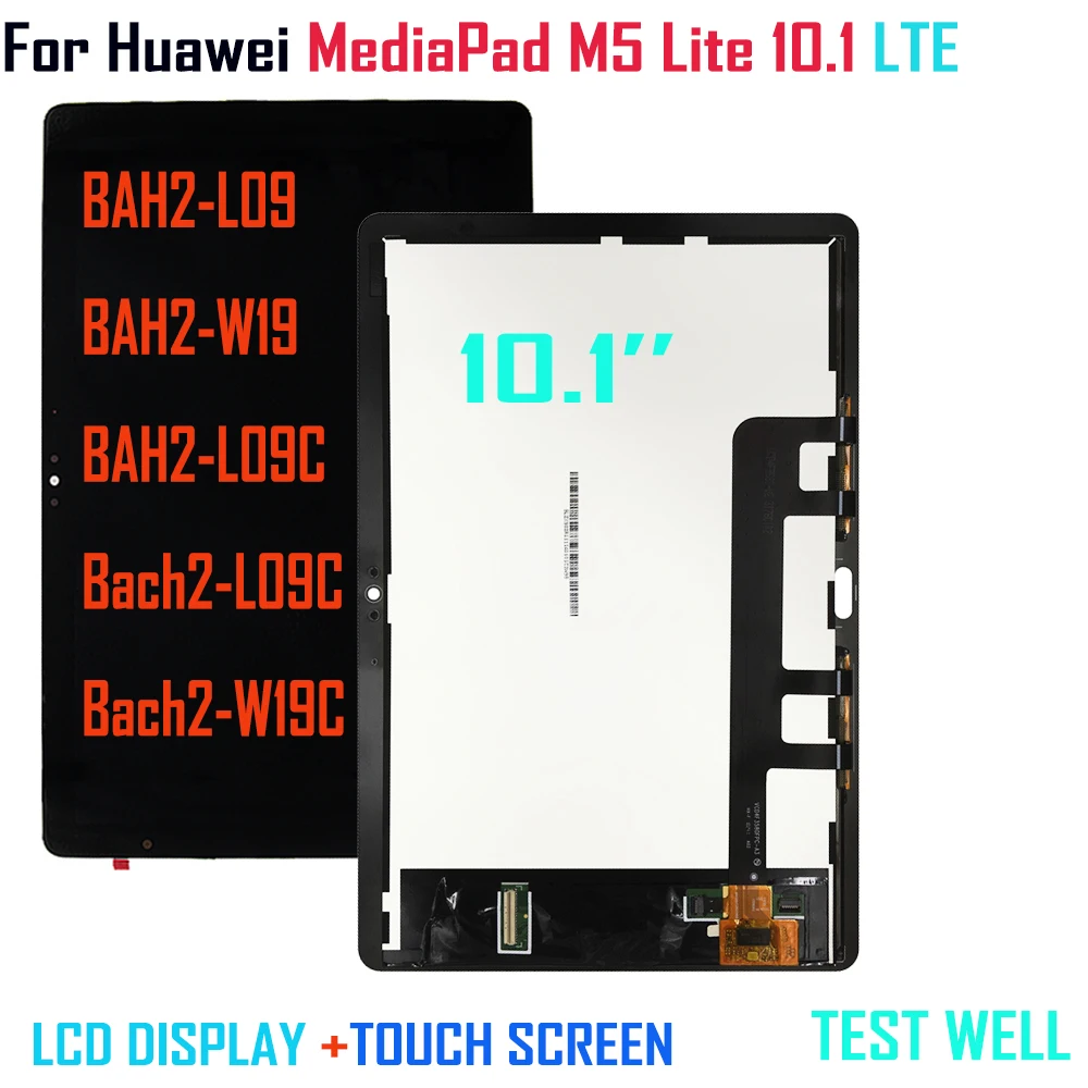 Imagem -02 - para Huawei Mediapad m5 Lite 10.1 Lte Bah2-l09 Bah2-w19 m5 Lite 10.8 Bah2-l09c Cmr-al09 Lcd Display Touch Screen Assembly