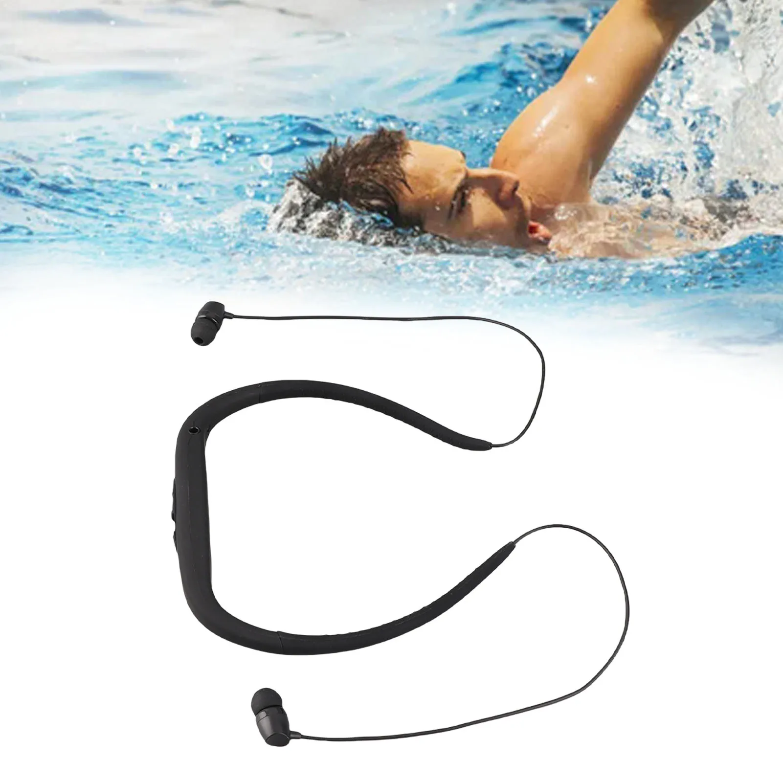 

Headphone Music Player for Watersports IPX8 Waterproof Swimming Headphone MP3 Music Player FM Radio Music Player for Watersports