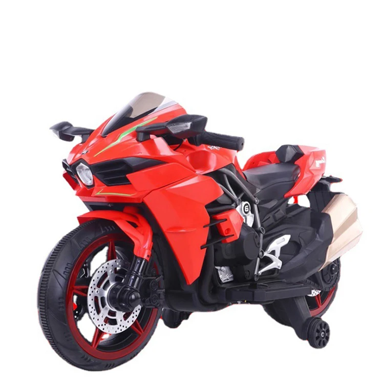 New electric motorcycle for kids cool baby bike polic 12v big battery 540 motor car    children 