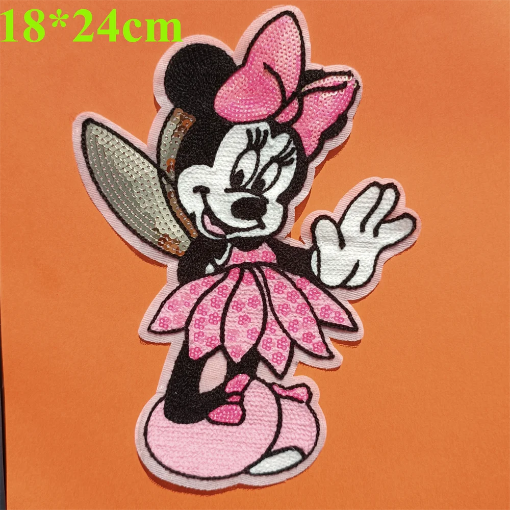 2022 New Hot Sale Mickey Mouse Letter Sticker Embroidery Clothes Patch Sewing Patch Donald Duck Patch Clothes Badge Sewing Patch