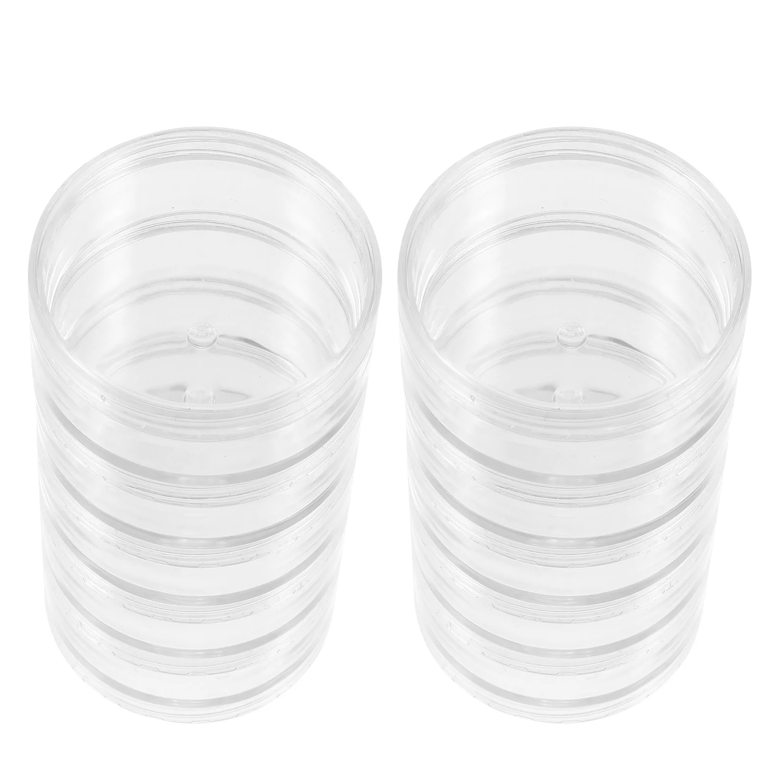 

2 set Transparent Round Jewelry Bead Capsule Display Case Durable Organizing Box For Wedding Anniversary Valentine Gift Storage