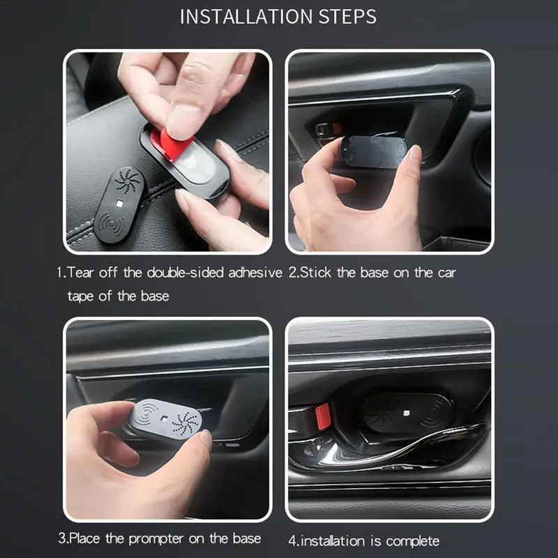 Smart Car Door Opening Sensor Alarm Anti-Collision Device Voice Notifications With High Sensitivity Car Door Opening Sensor
