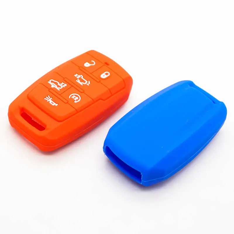 Xinyuexin Silicone Car Key Case Cover Fob for Dodge Ram 1500 Smart Key 6 Buttons 2019 2020 New Remote Key Holder Bag Protection - Image 6
