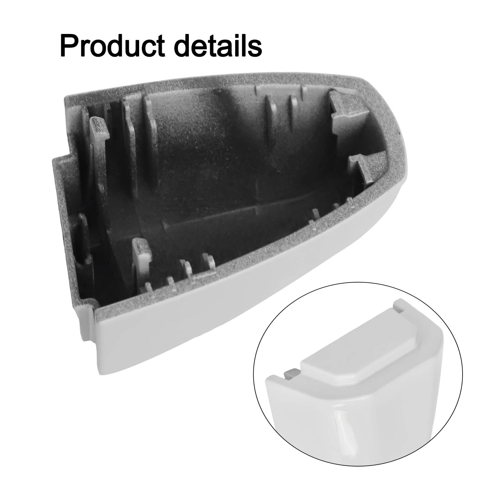 غطاء باب سهل التركيب، غطاء غطاء ما بعد البيع، غطاء مقبض الباب الأبيض متوافق مع 51217396544 #5