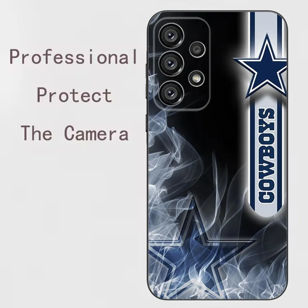 D-dallas cowboys-S   Phone Case For Samsung Galaxy A91,A80,A73,A72 ,A71,A53A52,A32 ,A31A22,A21s,A20,Black Cover