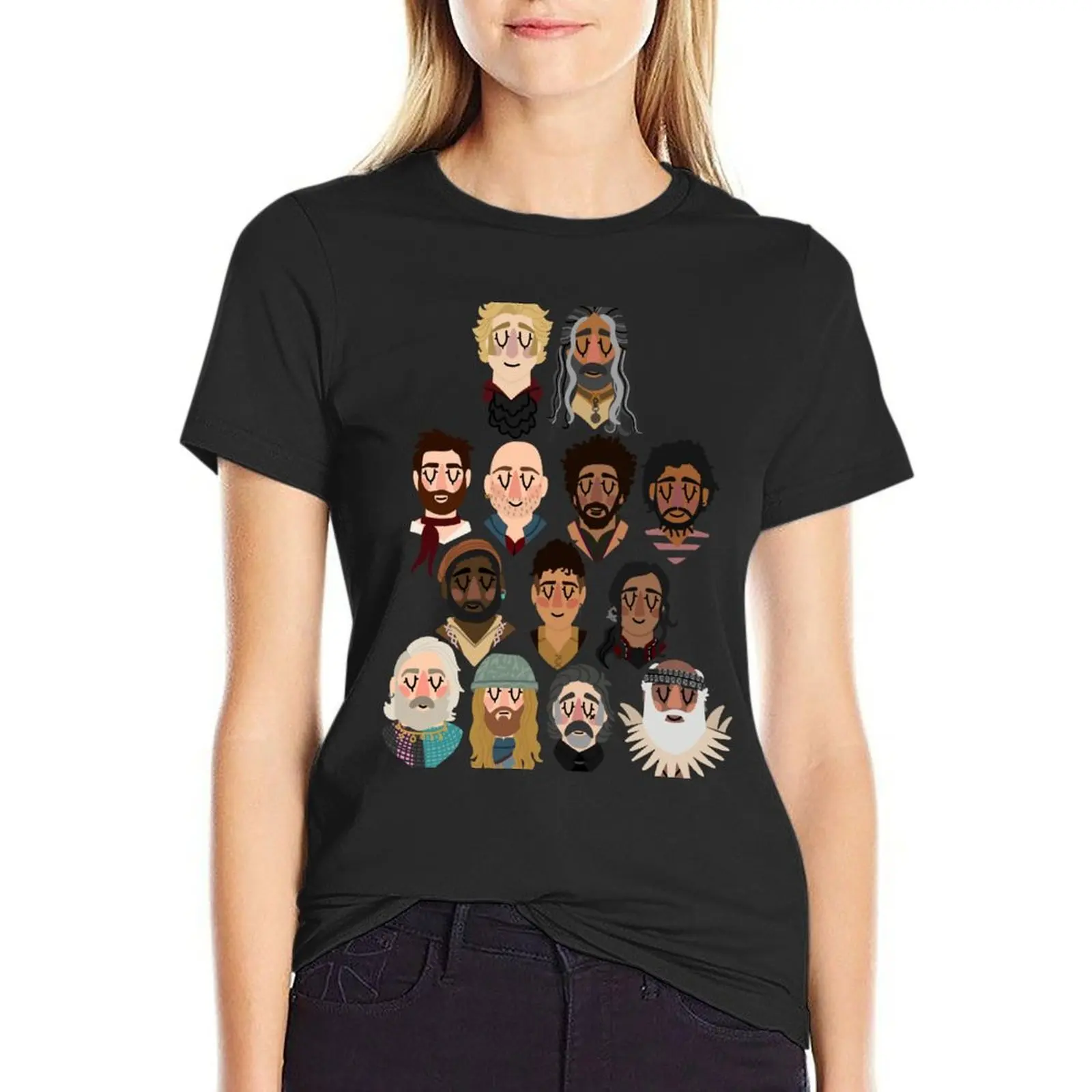 

As a New Crew T-Shirt vintage tops Aesthetic clothing plain t-shirt dress for Women sexy