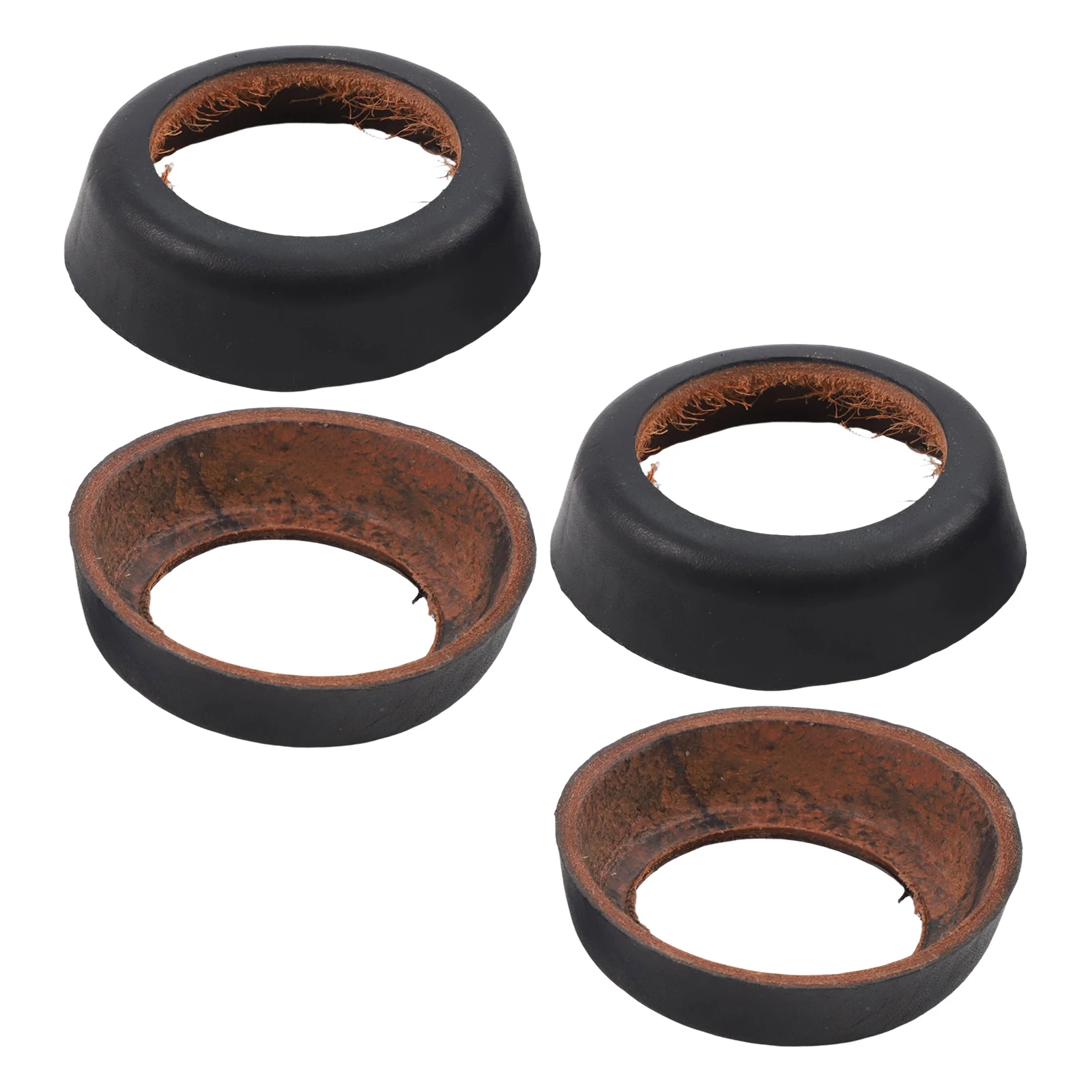 Leather Cuff Handle For Piston Sleeve For Model 75 Swing Water Replacement Parts Cowhide Sealing For Ring Black 2or4pcs